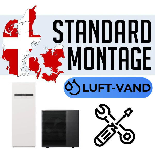 montage af luft til vand varmepumpe