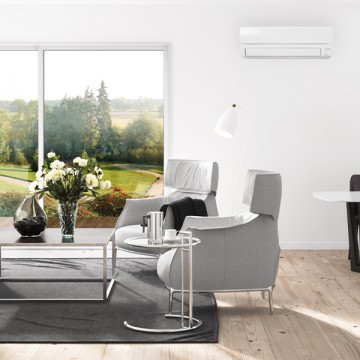 Mitsubishi MSZ-FT25 luft til luft varmepumpe showroom