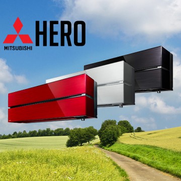 Mitsubishi LN35-HERO Varmepumpe -  i flere farver