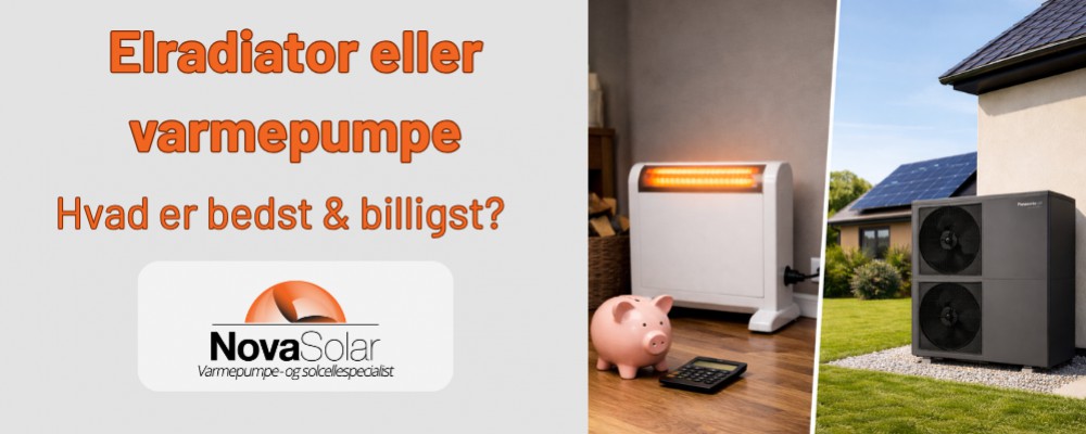 Elradiator vs varmepumpe