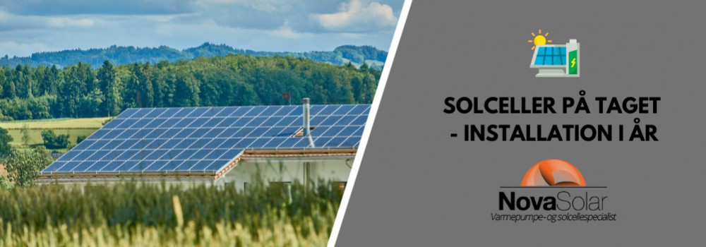 Solceller på taget - Nye installationer i 2025 fra NovaSolar