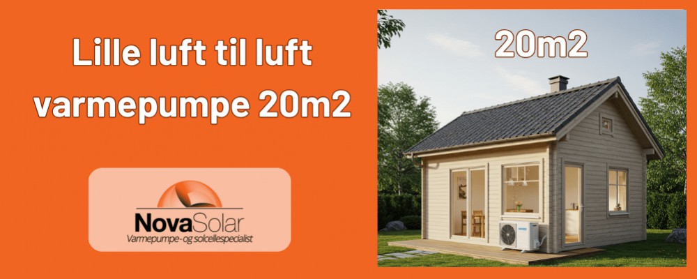 Lille luft til luft varmepumpe 20m2