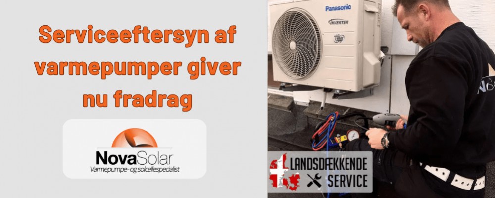 Service på varmepumper hos NovaSolar giver fradrag
