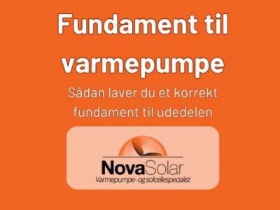 Fundament til varmepumpe - sådan laver du et korrekt fundament til udedelen