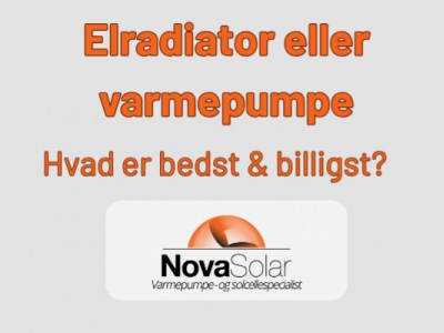 Elradiator vs varmepumpe