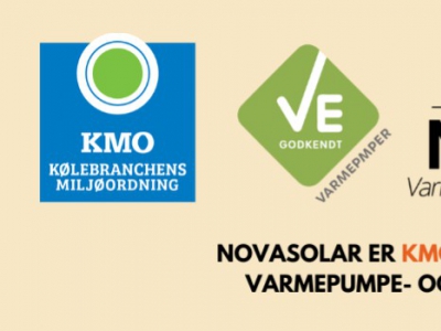 NovaSolar - er KMO- og VE-certificerede i varmepumpe- og solcelleløsninger