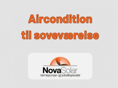 Aircondition til soveværelse