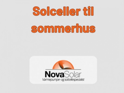 Solceller til sommerhus