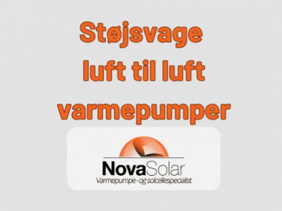 Støjsvage luft til luft varmepumper
